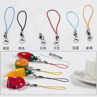 批发 手机绳龙虾扣小挂绳合金金属扣diy饰品材料挂绳玩具饰品配件|ru