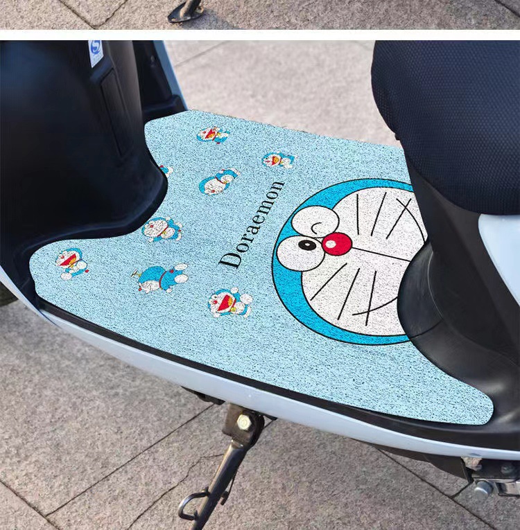 Household Motorcycle Foot Mats Can Be Cut into Electric Vehicle Anti-Slip Mats, Special-Shaped Dust-Removing Foot Mats, Simple Wire Ring Floor Mats