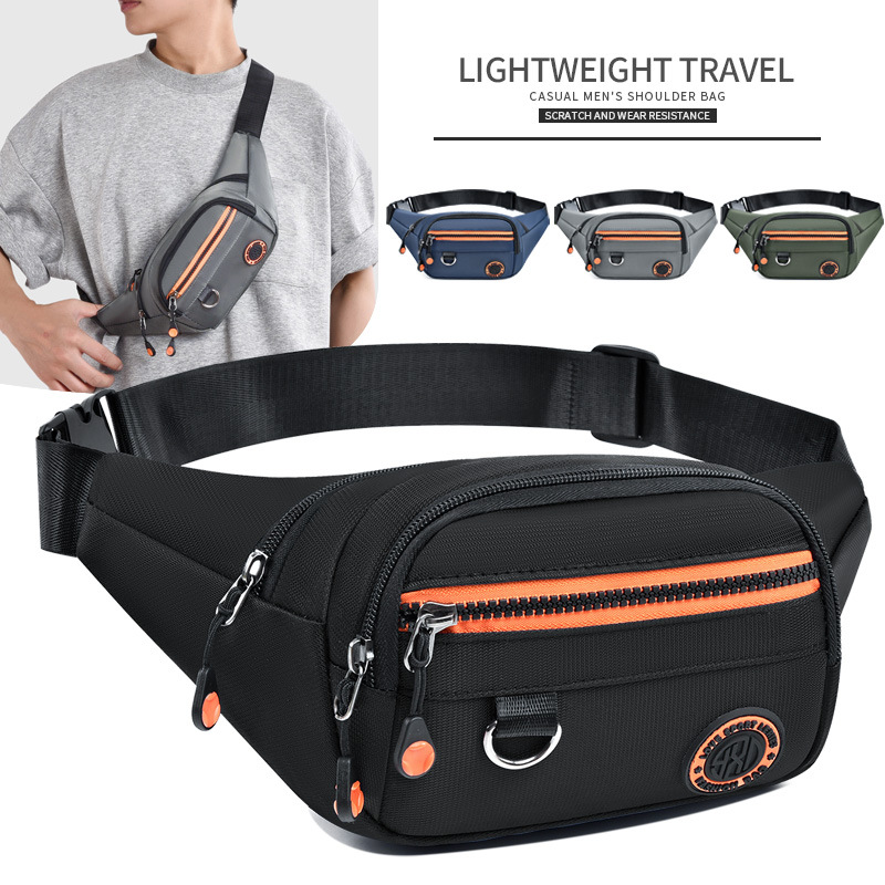 Trendy Brand Crossbody Bag for Men, Versatile Casual Chest Bag, 2024 New Simple Ins-Style Waist Bag, Small Crossbody Bag, Workwear Crossbody