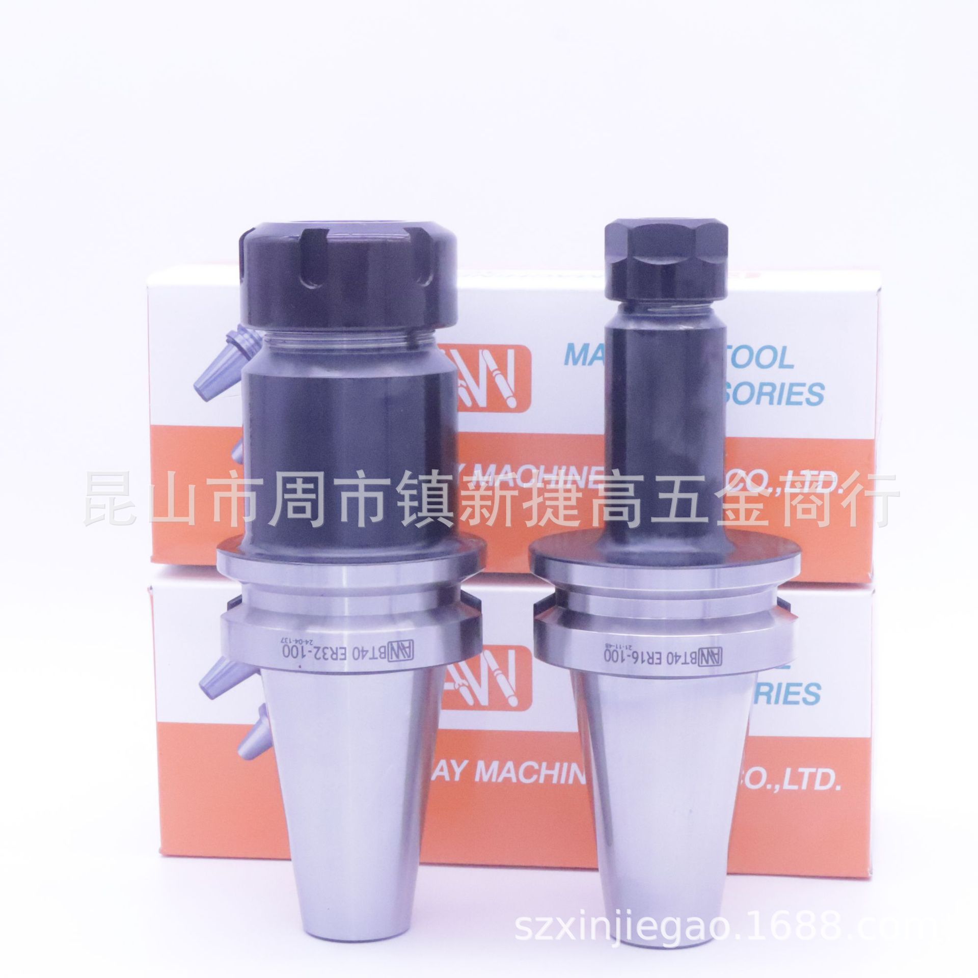 台湾安威刀具加工中心刀柄 BT40-ER25-80/100/150/200 铣床弹性夹
