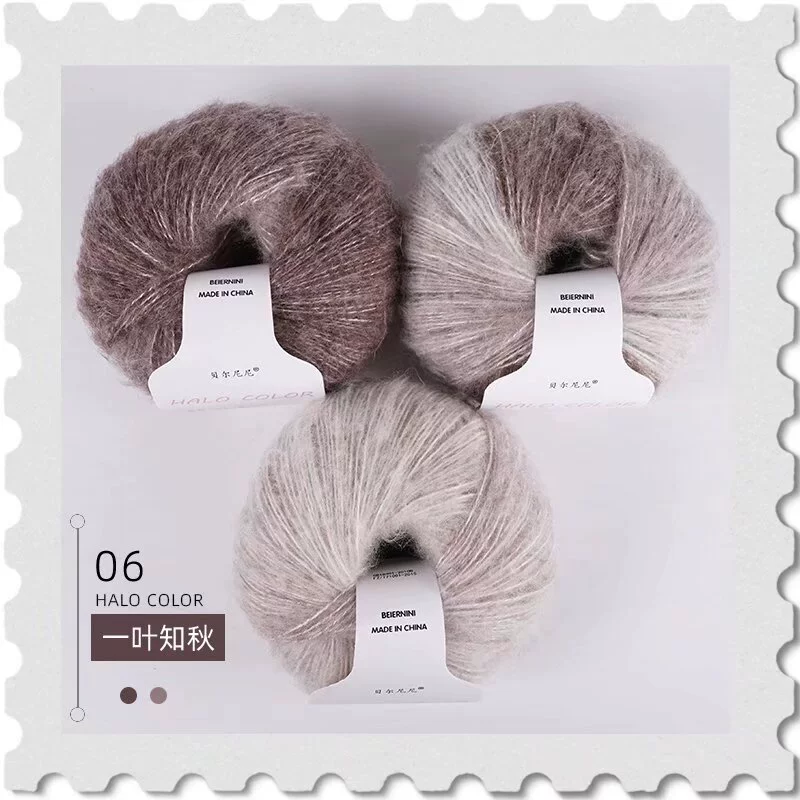 Soft woolen sweater, hat, woven scarf handmade, gradient, 25 gram, DIY