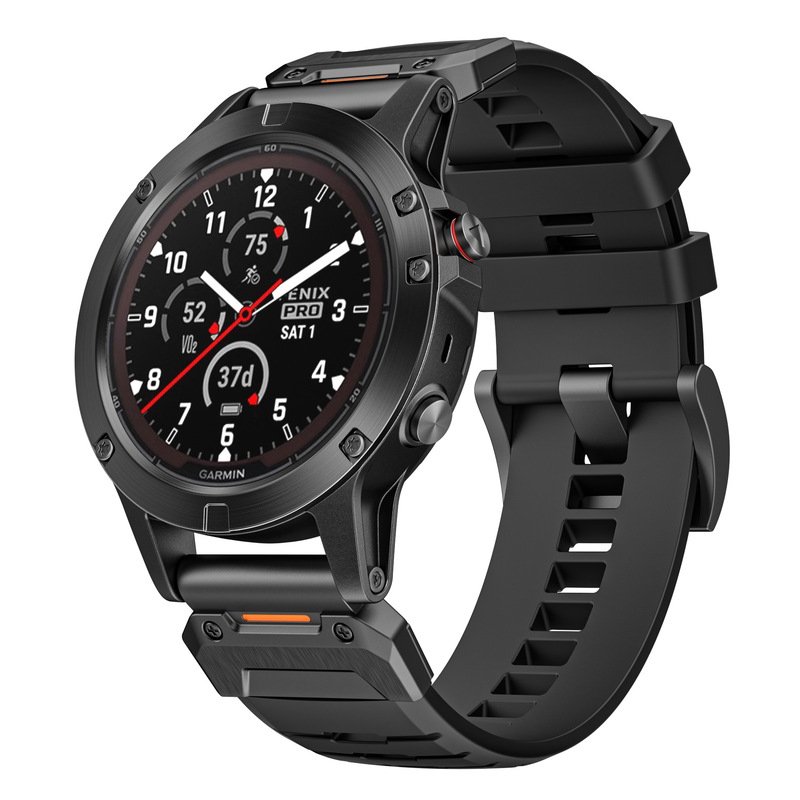 Suitable for Garmin Fenix3/5/5X/Garmin Watch Garmin Stainless Steel Fluororubber Strap