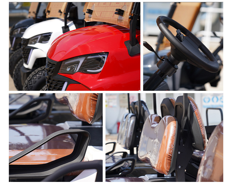 Customized Electric Off-Road Golf Cart, Scenic Area Hotel Sightseeing Shuttle Bus, 4-Seater and 8-Seater Golf Sightseeing Car