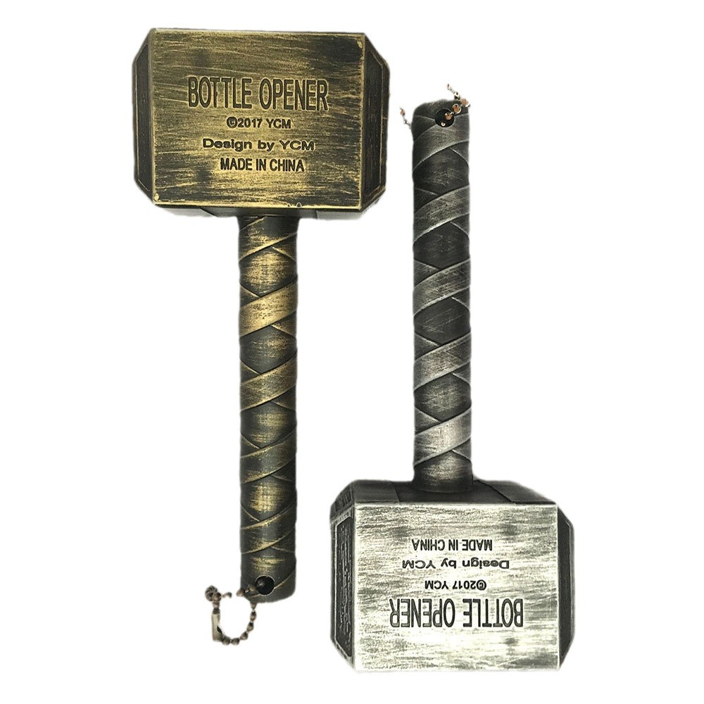 Tongle creativo Thor martillo cerveza abrebotellas personalidad martillo cerveza Abrebotellas con martillo magnético refrigerador