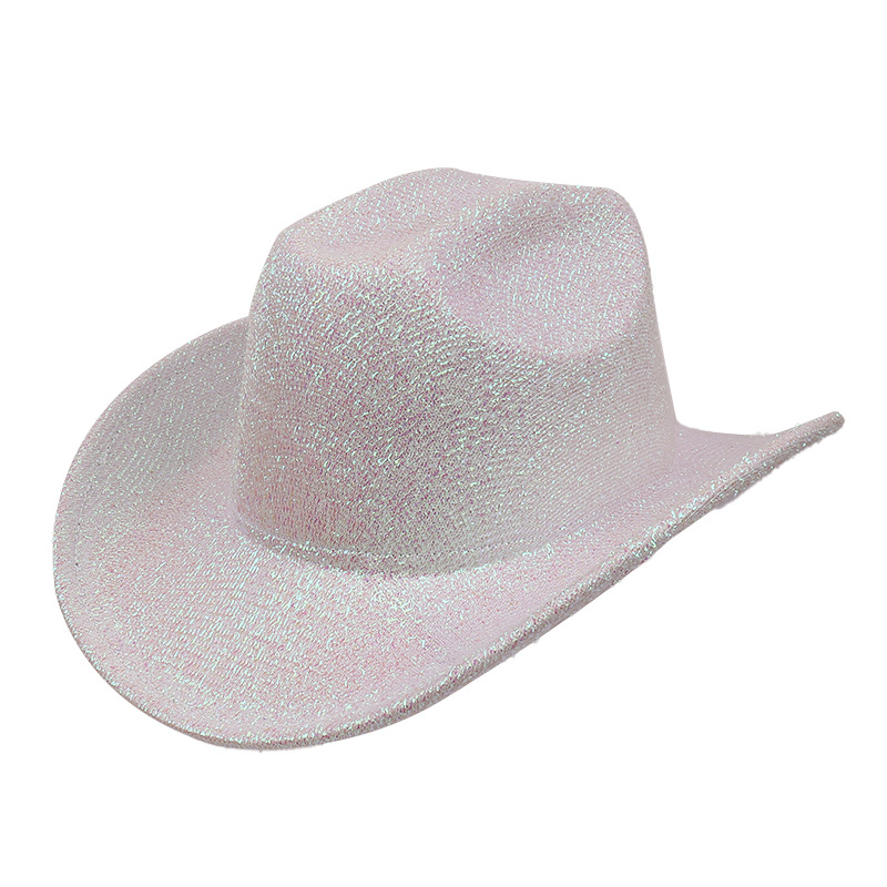 Sombrero único blanco plateado