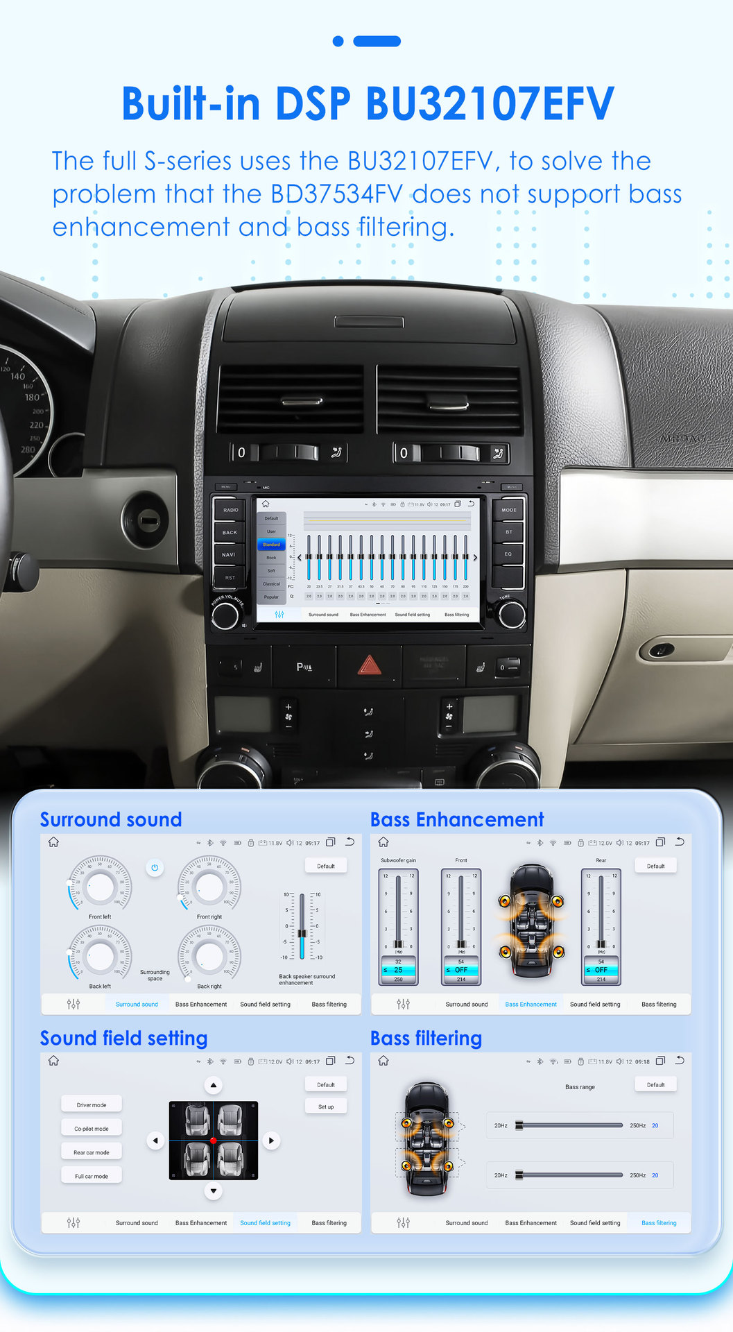 Cross-border models are suitable for Volkswagen Touareg 04-09 large-screen reversing image Android car navigation DVD navigator