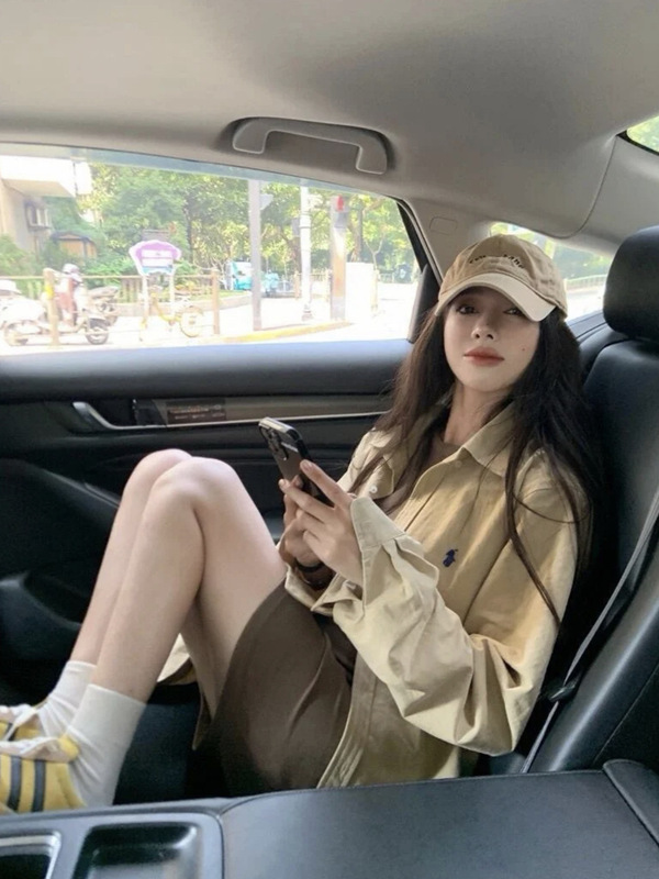 Rl Ralph Lauren Oxford Cloth Shirt War Horse Small Label Embroidered Men's and Women's Retro Style Loose Casual Long-Sleeved Shirt