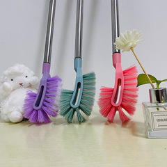 Factory Direct Supply Extended Handle Thick Rod Double-Sided Toilet Brush Cleans Corners and Gaps Double-Sided Toilet Brush