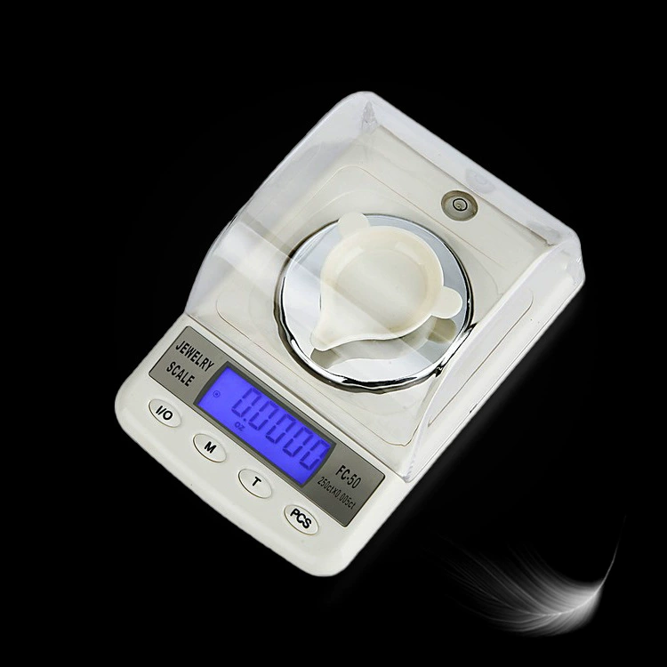 Точность 0001 г карат ювелирные весы Золото Алмаз Практические электронные весы Точность экспериментальный Электронный метр оптом
