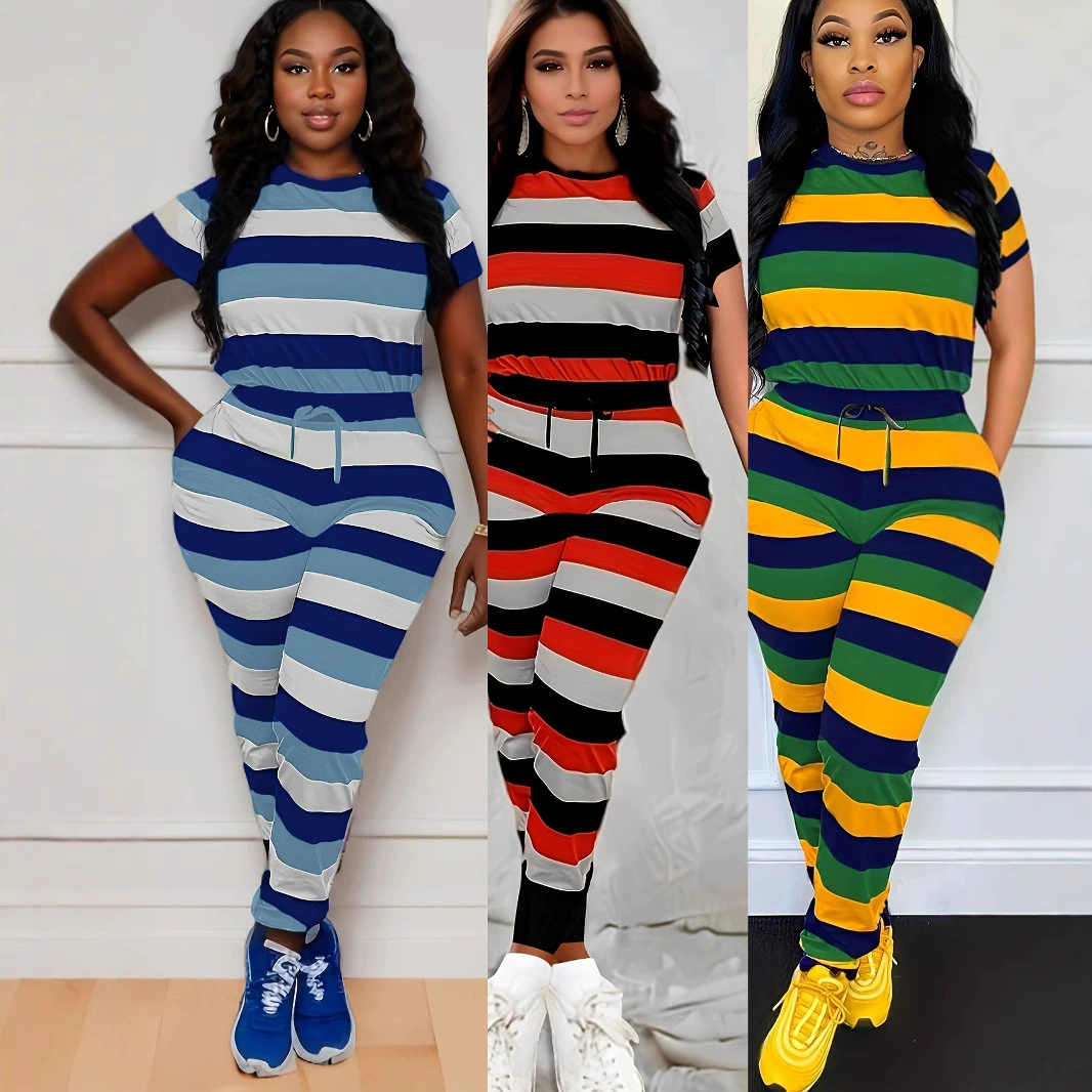 1020 трансграничная европейская и американская женская хлопчатобумажная всасывающая пота в полоску