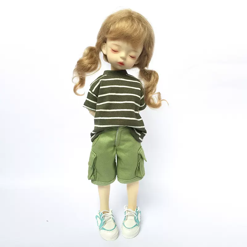 6分bjd娃衣 休闲短裤 工装裤 中裤 口袋裤子 1/6 yosd SD娃娃衣服