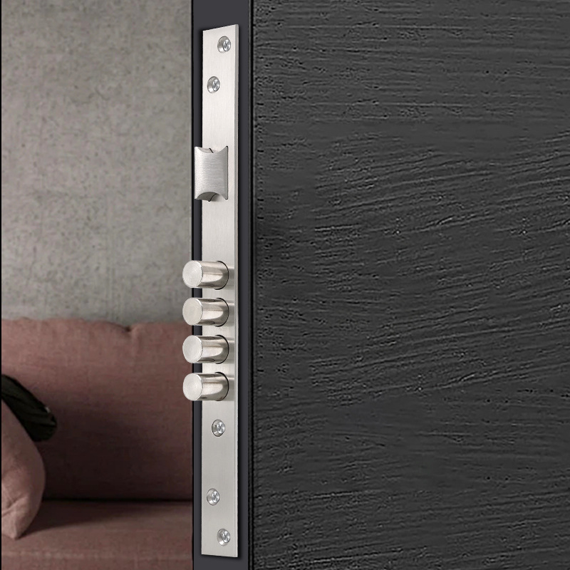 Cerradura antirrobo de acero inoxidable estándar europeo 5085 6085 7085 cerradura cilíndrica cerradura mecánica universal cerradura de puerta de madera