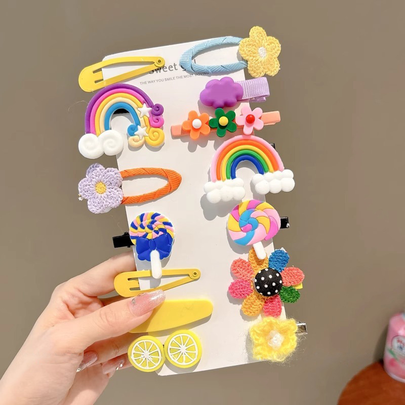 Caricatura curry clip para el cabello lateral de las mujeres clip para el cabello niños lindos clip para el cabello al por mayor