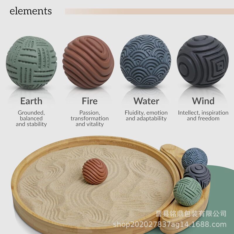 Wooden Mini Sand Table Office Desk Relaxation and Stress Relief Zen Wooden Toy Desktop Sand Zen Ornament