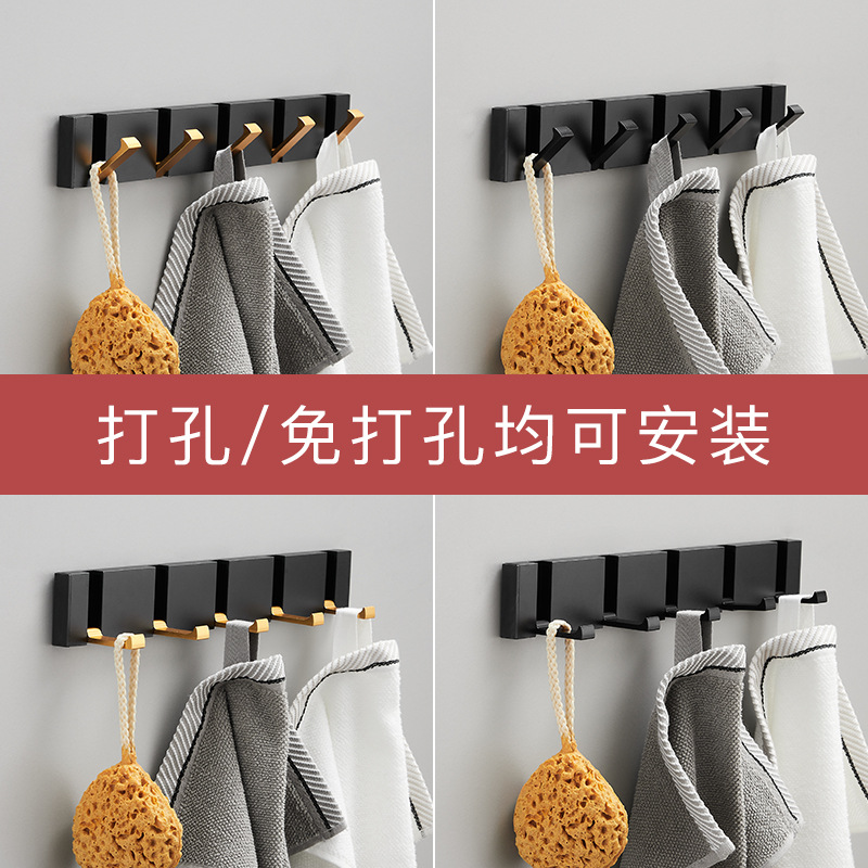 Gancho invisible creativo luz del hogar gancho de lujo perforador-puerta libre gancho oculto puerta de entrada gancho plegable