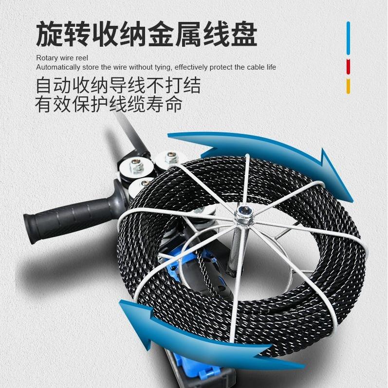 ✞进口品质妙有穿线机锂电穿线器全自动电工钢丝穿管器电动拉