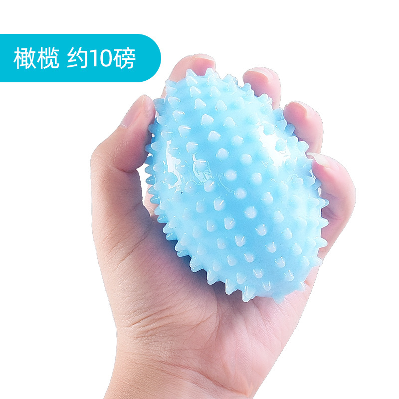 TPR Bola de erizo de cuatro dedos Entrenamiento de agarre primario Bola suave Rehabilitación de ancianos Parálisis parcial Masaje de viento Bola de dedos Práctica de manos