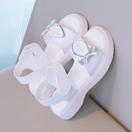 Children's Summer Slides for Girls and Big Kids - Princess Style, Non-Slip Soft Sole Beach Shoes