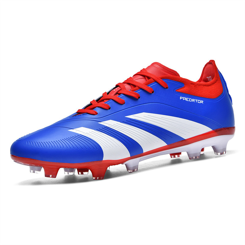 Spot cross-border Putian sin costuras zapatos de fútbol Messi zapatos deportivos de entrenamiento de uñas largas para jóvenes de corte bajo para hombres