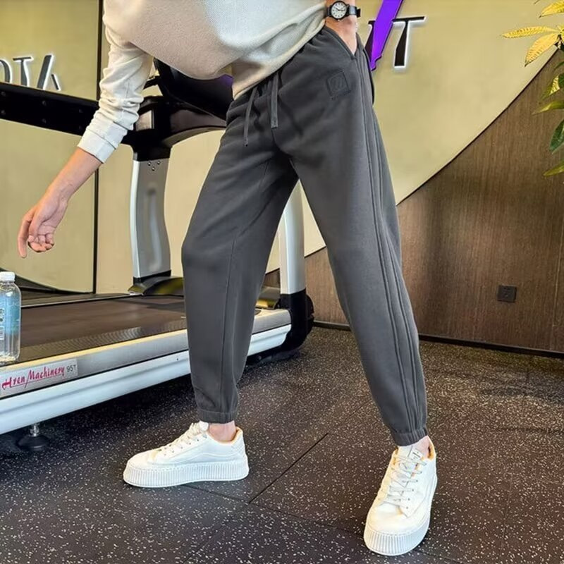 Spring and Autumn New Men's Sweatpants Loose Waist Slimming Comfortable Sports Pants Simple All-match Loose Harlan Leg Casual Pants