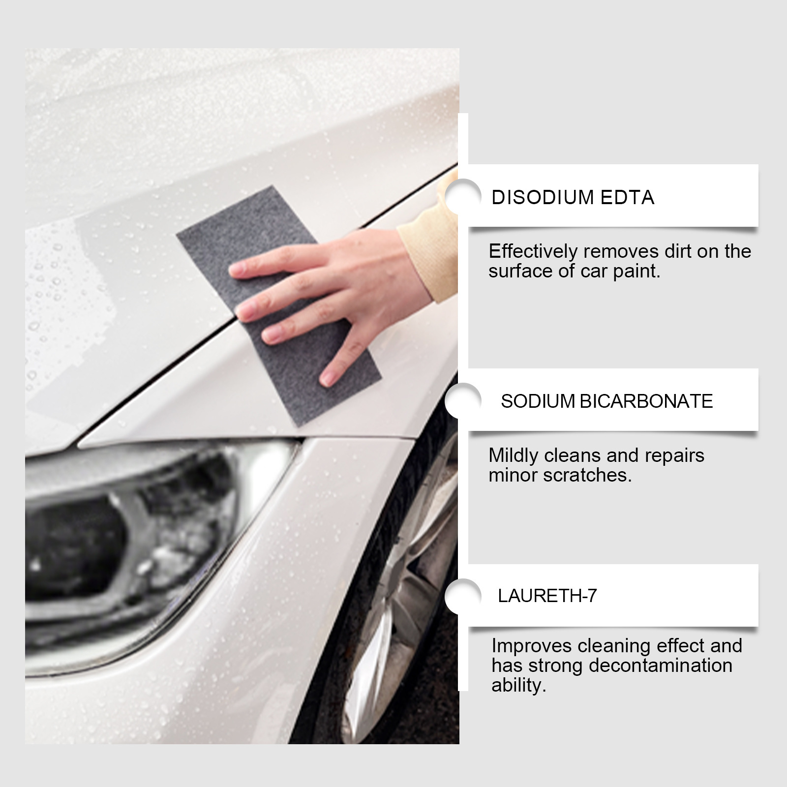 Nano Flash Cloth automašīnas skrāpējumu noņemšanas komplekts automašīnas krāsas skrāpējumu pulēšanas līdzeklis_voghion.com