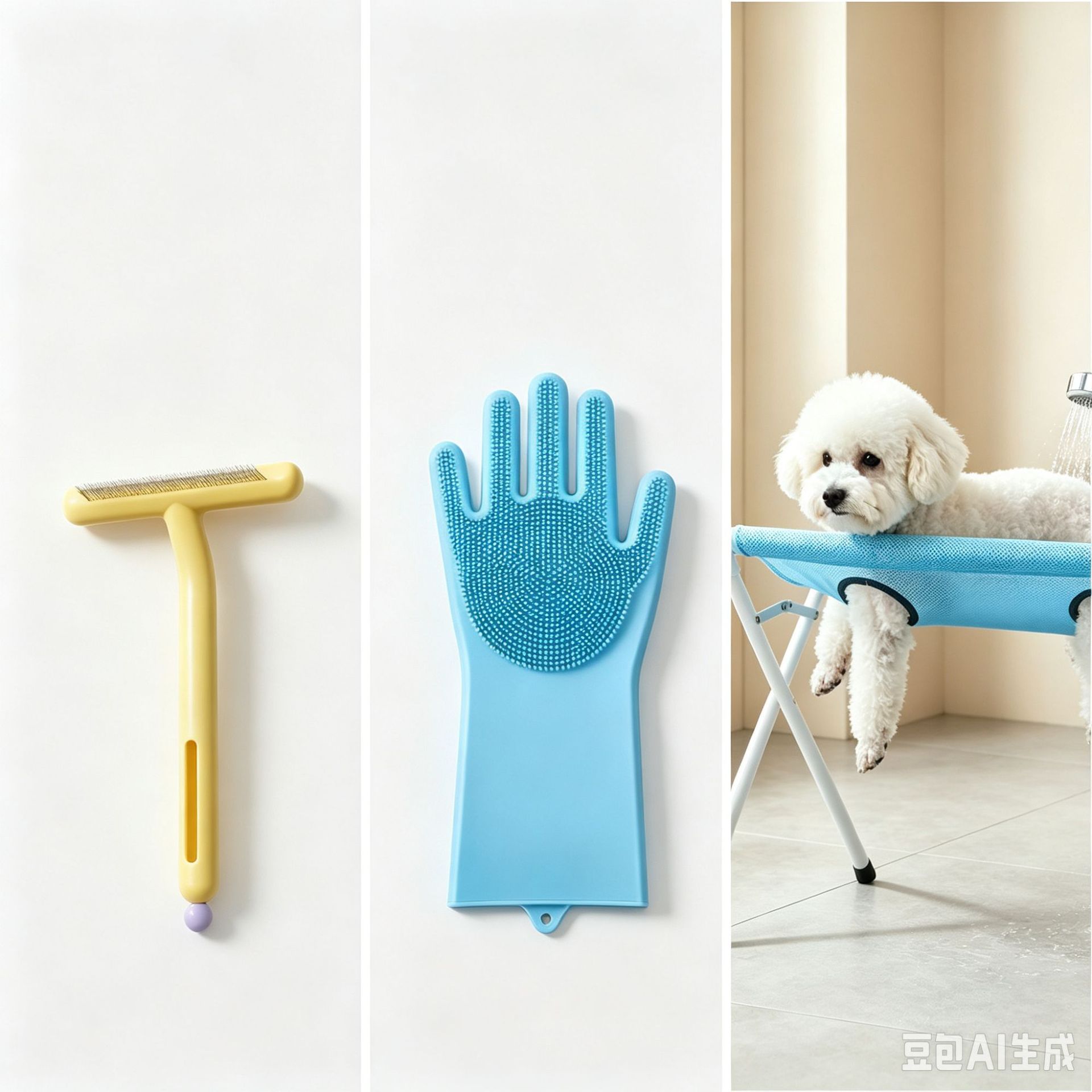 Soporte de Baño y Aseo para Mascotas de Metal, Anti-Arañazos y Anti-Mordidas para Baño de Mascotas image 10