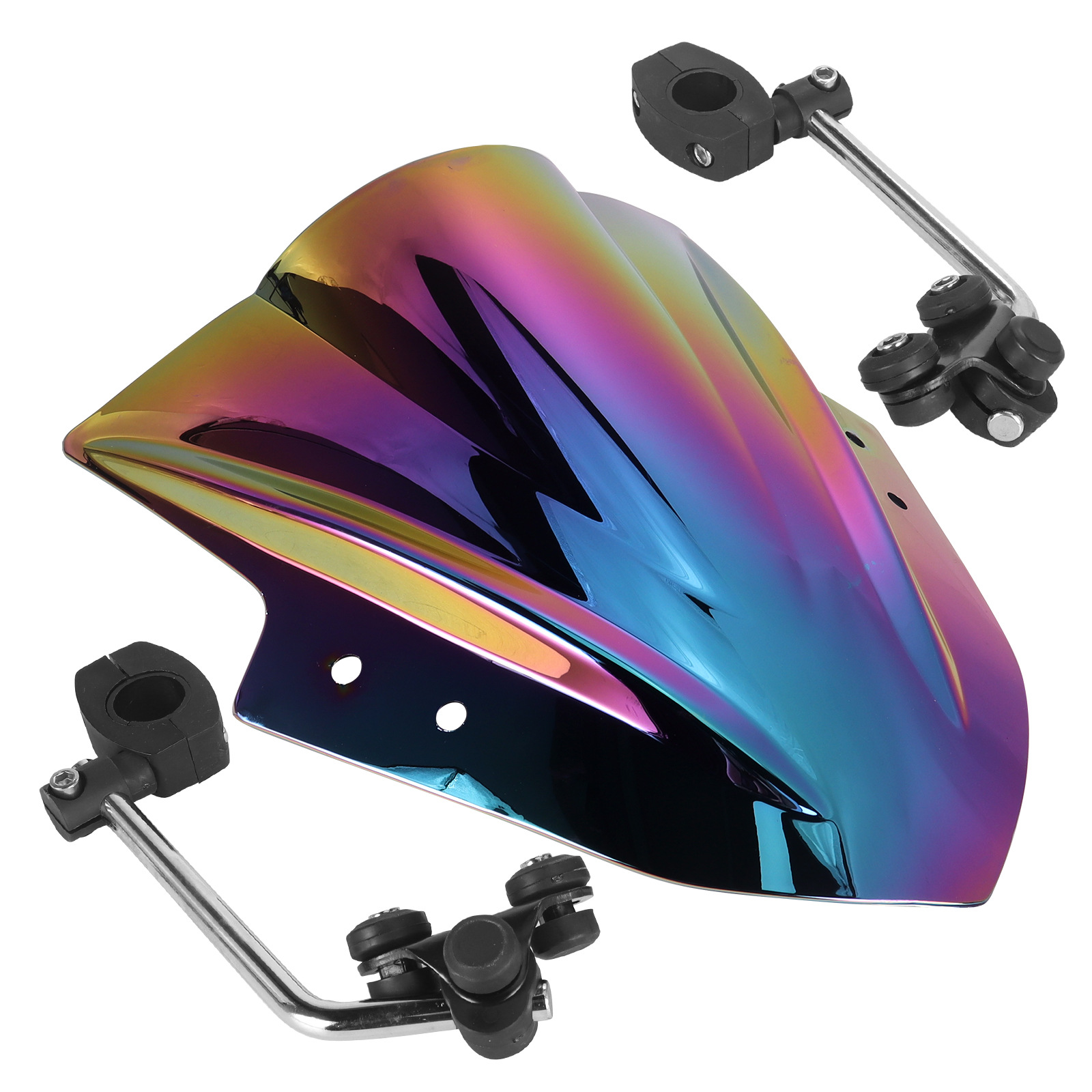 Suitable for 2013-2017 Kawasaki 300 R Ex300 Ex300R Black Windshield Deflector Windshield