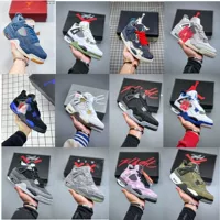 Putian Shoes Company Уровень трансграничной AJ4 Большой парижский серый кролик черный кот электрическая мама желтая электрическая посеребренная Джо 4 мужская и женская спортивная корзина
