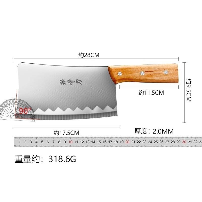 轴承钢手工锻打家用菜刀烧腊店斩鸡鸭鹅专用斩骨刀厨房切肉斩切刀|undefined