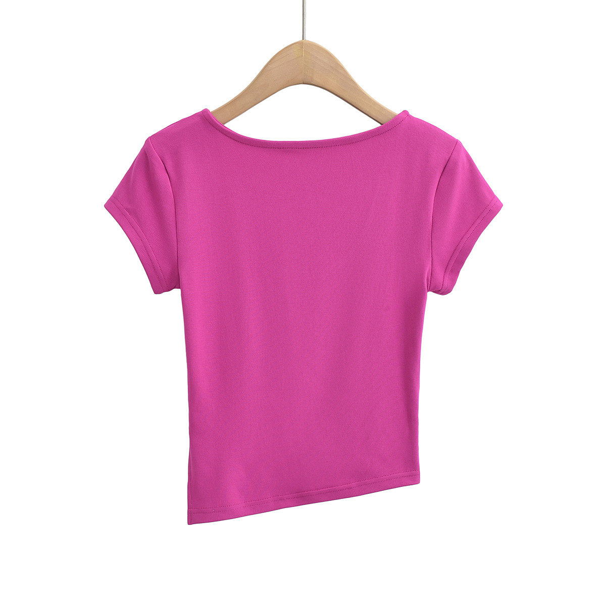 Women's T-shirt Short Sleeve T-Shirts Casual Solid Color display picture 9