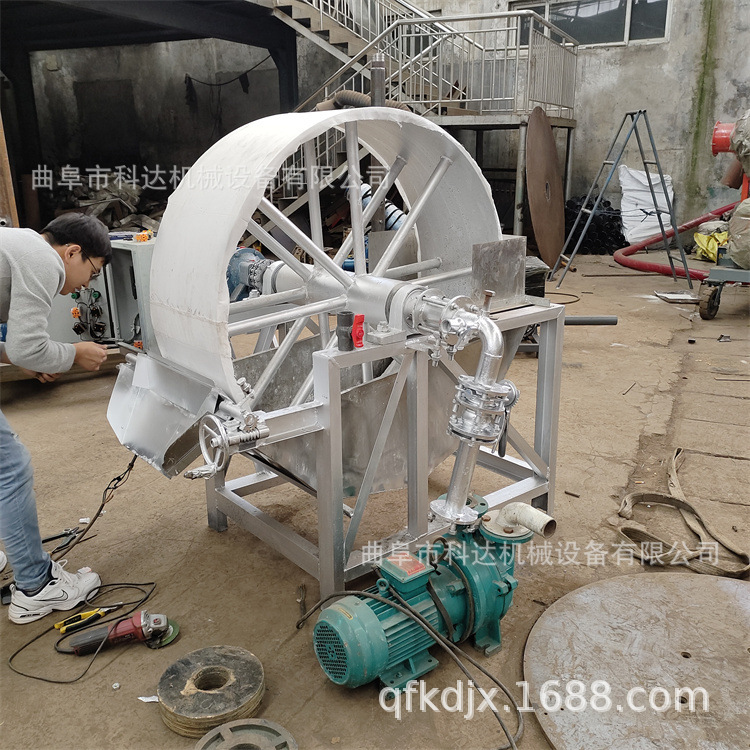 石膏粉真空脱水机  木薯淀粉滤布吸附式玉米淀粉脱水机