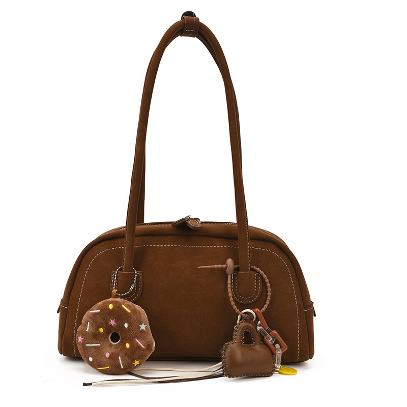 Niche Retro Underarm Bag For Women 2025 New Autumn Shoulder Bag Large Capacity Commuter Boston Pillow Bag - Thumbnail 5
