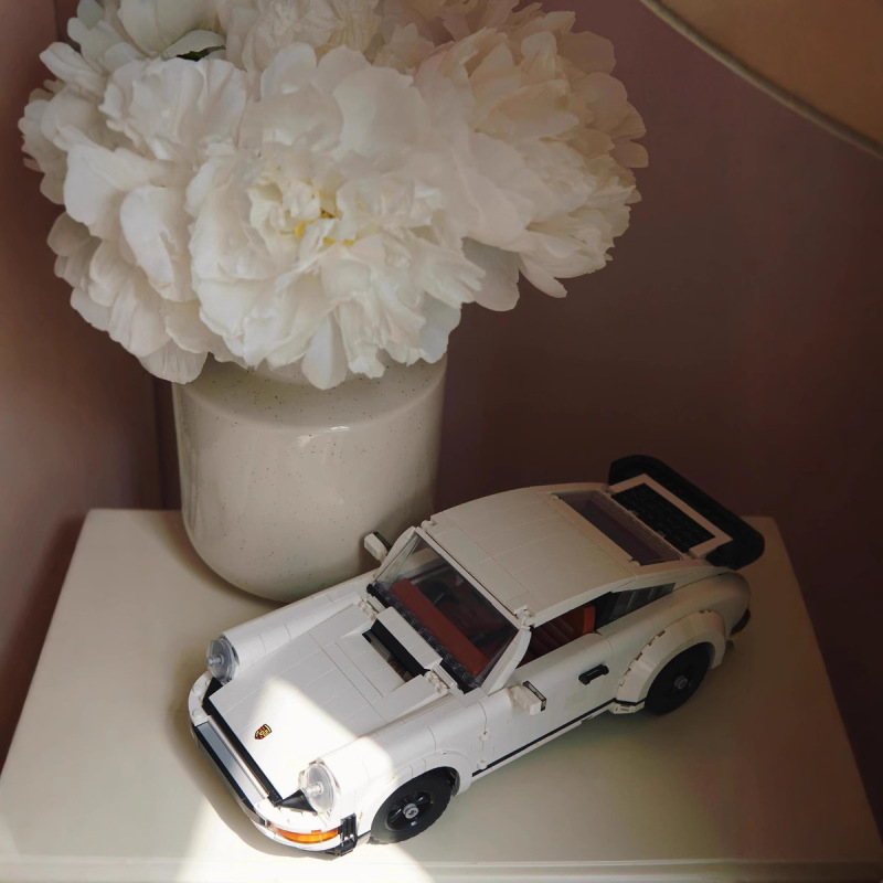 跨境兼容乐高复古保时捷911turbo儿童拼搭跑车积木模型玩具礼物|undefined
