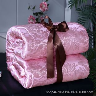 Factory Direct Sales Satin Jacquard All-Season Thickened Warm Quilt Spring and Autumn Quilt Summer Cool Quilt Winter Quilt Wholesale Gift Quilt Core