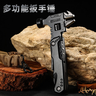 Wholesale Outdoor Black Multifunctional Knife Pliers Edc Tool Movable Wrench Combination Universal Foldableing Pliers
