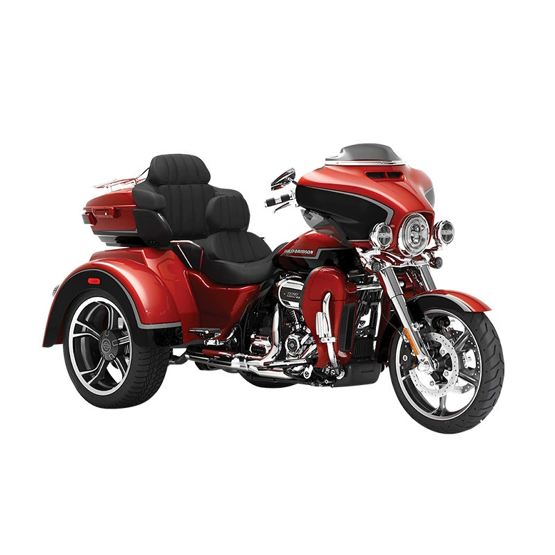 Harley davidson, трехколесный мотоцикл, реалистичная металлическая модель автомобиля, игрушка, масштаб 1:12, оптовая