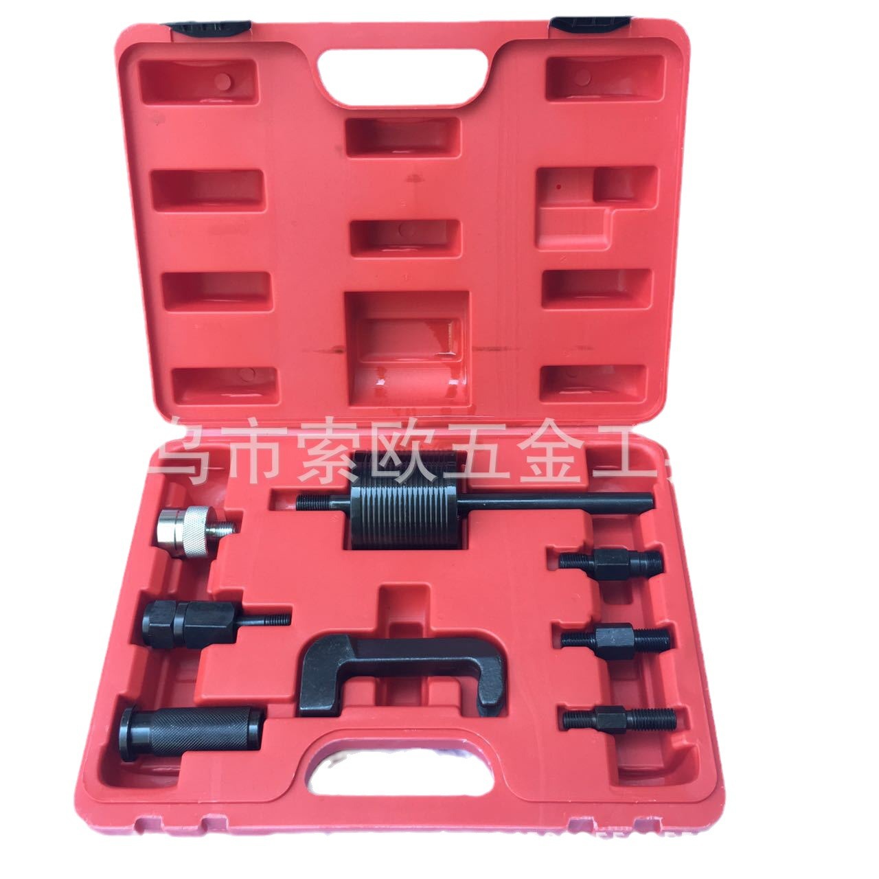 8件通用柴油喷油嘴拉马维修工具喷油嘴感应传感器拆装拆卸工具