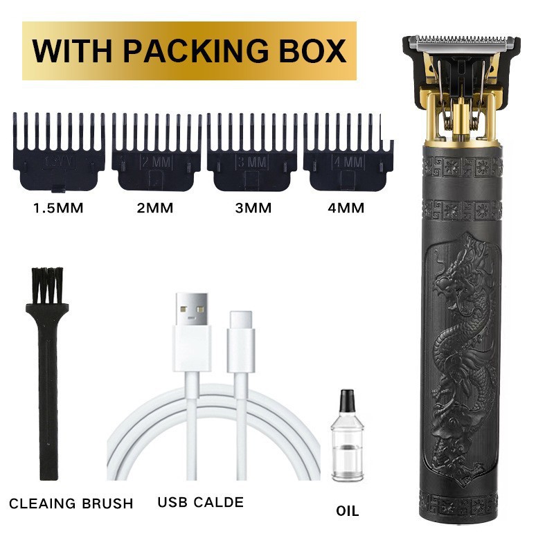 Transfronterizo T9 cortador de pelo eléctrico empujador cabeza de afeitar artefacto cabeza de aceite esculpida barbería cuchilla de afeitar eléctrica empujador al por mayor