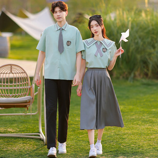 Student graduation photo sixth grade class uniform JK uniform academic style shirt suit early Senior high school campus chorus costume