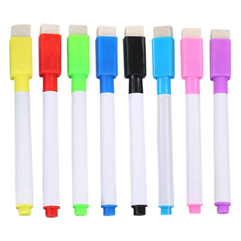 Rotuladores de Pizarra Blanca Borrables con Agua, Creativos, con Punta de Pincel, Marcadores Lavables de Colores, Rotuladores de Acuarela Educativos para Niños, Venta al por Mayor