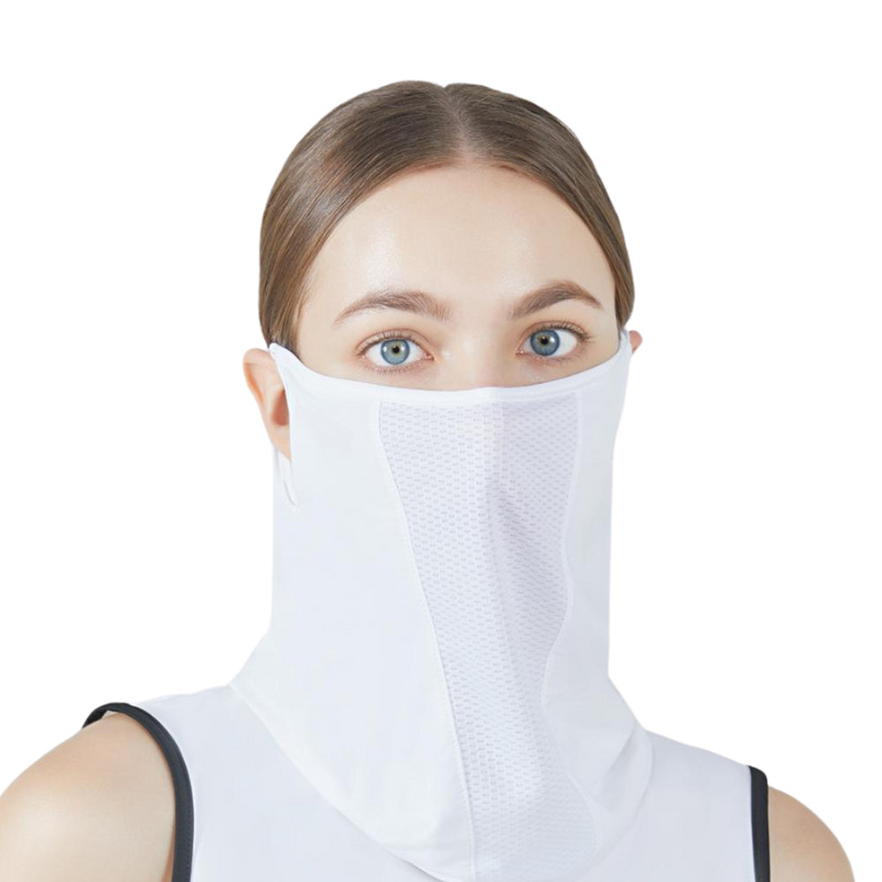 Máscara solar de hielo, máscara de golf de verano, máscara respirada UV, cubierta de cuello de secado rápido al aire libre