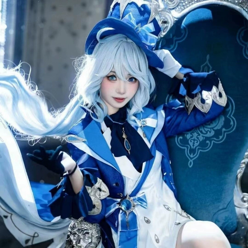 Костюм для косплея Genshin Impact Fukanos Fontaine Water God Funningna, наряд для косплея, двумерный женский полный комплект, костюм c