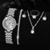 Серебристый, браслет с кристаллами, аксессуары