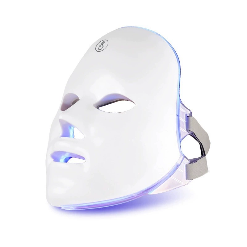 LED phototherapy mask, seven‑color USB‑C rechargeable skin rejuvenation device, portable home use