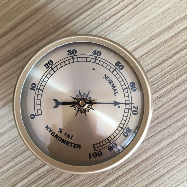 镶嵌入双金属热敏指针式湿度计表温度计大气压计