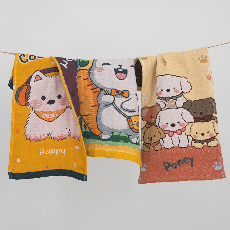 Internet Celebrity New Style Soft Washed Cotton Children's Towel Pure Cotton Gauze Baby Face Towel Household Absorbent Cartoon Type a Internet Celebrity New Style Soft Washed Cotton Children's Towel Pure Cotton Gauze Baby Face Towel Household Absorbent Cartoon Type a