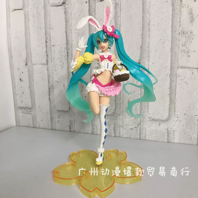 Фигурка (Hatsune Miku) Q-версия розовая сакура, украшение-торт, коллекционная, 0,5 кг