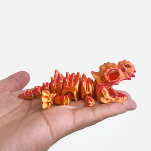 Cross-Border Export Hot-Selling 3D Printed Triceratops Dinosaur Skeleton Tyrannosaurus Rex Deformation Ornaments Hand-Made Gifts and Crafts