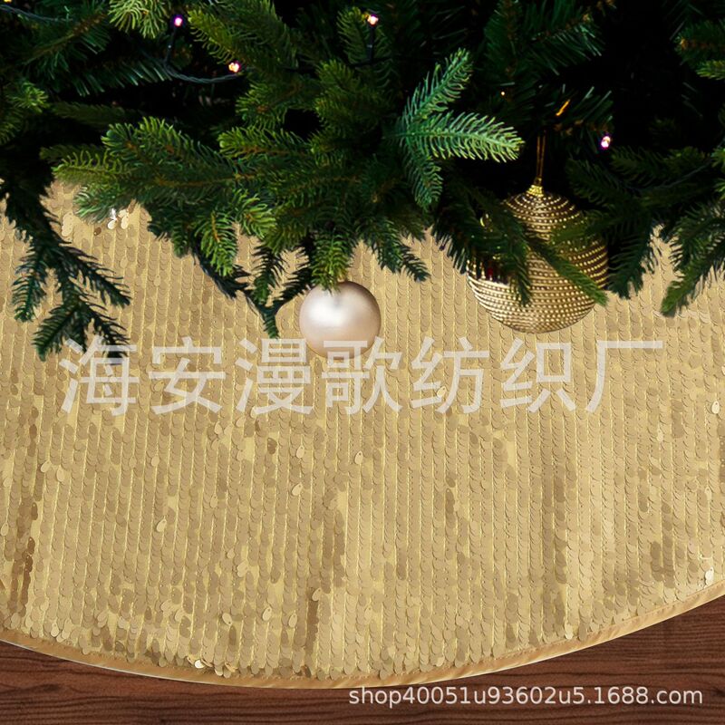 Christmas Tree Dress Golden Beading Tree Dress Tree Skirt Tree Skirt Tree Base Dress Up Apron Dress Up Christmas Decoration
