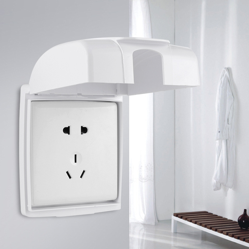 Type 86 waterproof box switch socket splash-proof box power supply waterproof cover bathroom concealed toilet protective cover